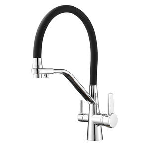 <span class=keywords><strong>Grifo</strong></span> de Filtro de Agua Moderno Clásico, 100% Libre de Plomo, Monomando, Montado en Cubierta, Plateado Cepillado, Varilla Roscada Alargada, Compatible con la Mayoría - Product Image 2