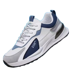 2025 New Breathable Lace-Up Mesh Men's Trend Versatile Platform Sneakers Casual Running Daddy Leather Anti-Odor Cushioning <b>Shoes</b> - Product Image 1