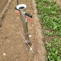 Machine à repiquer les semis en acier inoxydable à double poignée, épaissie, pour légumes, melons et poivrons