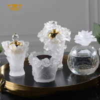 Cadeaux de l'Aïd : Brûleur d'encens Mubkhar, cristal K9 de qualité supérieure, boîte de rangement pour articles divers, bougie Bakhoor, pot en verre pour bonbons avec boîte