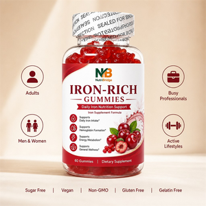 Gomitas Ricas en Hierro <span class=keywords><strong>de</strong></span> Fórmula Personalizada Directa <span class=keywords><strong>de</strong></span> Fábrica China <span class=keywords><strong>para</strong></span> la Prevención <span class=keywords><strong>de</strong></span> la Caída del Cabello - Product Image 2
