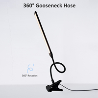 Lampe de bureau à pince LED USB simple européenne, réglable, pour table à ongles, lampe de bureau, col de cygne, 3 niveaux, blanc chaud, blanc froid, lumière du jour