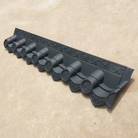 모던 클래식 PVC 앤틱 타일 일체형 몰딩으로 우아하고 내구성 있는 지붕을 완성하며, 마당에 오래 지속되는 성능을 제공합니다.