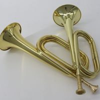 Salinte Lacquered Gold Finish Yellow Brass Bugle Assembly Trumpet-inspired Beginner-Friendly Durable Portable B Tone Instrument