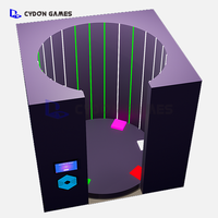 Jeu de réaction rapide pour toute la famille Cylinder Activate Game dans un tube métallique avec projection