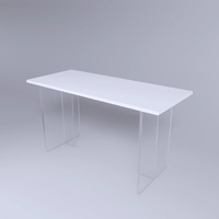 Nouveau bureau et chaise acryliques rectangulaires modernes de conception pour l'usage d'hôtel et de restaurant