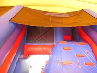 Toboggan gonflable Combo Rock Climb et toboggan avec videur mural pour enfants