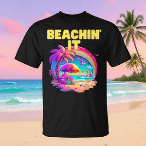 T-shirt retrò anni '80 Rainbow Beach Trendy - Promozionale - Product Image 3