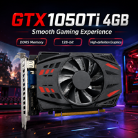 Carte graphique GeForce GTX 1050Ti 4 Go GDDR5 128 bits pour jeux vidéo, refroidissement par ventilateur unique pour PC de bureau