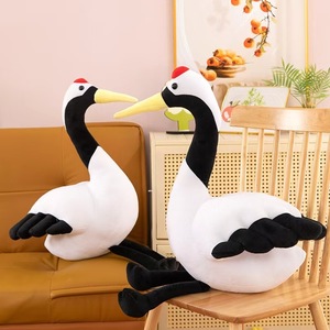 Peluche di Gru a Corona Rossa in Cotone Organico, Super Morbido, Educativo per Bambini, Simpatico Pupazzo a Forma di <span class=keywords><strong>Uccellino</strong></span> - Product Image 3