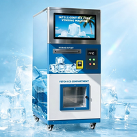 Distributeur automatique de glace en libre-service 24h/24 et 7j/7, paiement par pièces et sans numéraire, écran tactile, machine à glace automatique commerciale