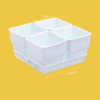 Akar Kontrol Pot Bunga Sukulen Plastik Pot Bunga Kreatif Pot Bunga Tray Kombinasi Grosir