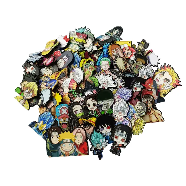 Wholesale 1000 Anime Pin Manufacturer Custom Badge Cute Anime Metal Soft Hard Custom Enamel Pin Lapel Pin