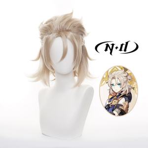 เอ็นดี อัลเบโด้ วิกผมคอสเพลย์สีน้ำตาลอ่อน ทนความร้อน ขนาดเล็ก ไม่ต้องใช้กาว ความหนาแน่น 130% พร้อมตาข่ายคลุมผมแบบโรส น้ำหนัก 360 กรัม - Product Image 6
