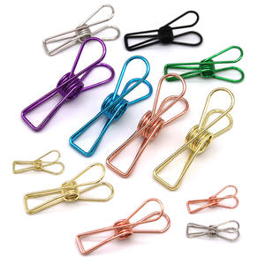 Pince à livre en métal reliure de rangement et queue d'aronde papeterie Photo décoration murale pince à billet queue de poisson couleur coin et longue queue pince - Product Image 1