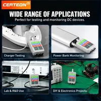 B50 DC 4.5-80V 12A 600W testeur tension courant batterie capacite lcd usb enregistreur donnees panneau compteur energie