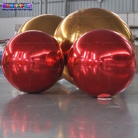 Esfera de Globo Espejo Inflable Gigante de PVC Personalizada - Impermeable, Tamaños Personalizables para Publicidad en Fiestas