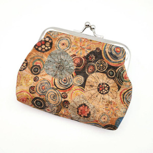 Venta al por mayor respetuoso con el medio ambiente corteza de corcho monedero aleación Clip Mini bolso cartera - Product Image 4