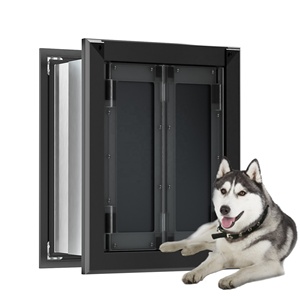 Dapat dikunci dengan panel tahan lama cocok untuk pintu anjing hewan peliharaan peliharaan aluminium besar otomatis besar <span class=keywords><strong>Medium</strong></span> - Product Image 1