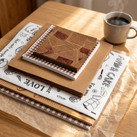 Papier de cuisson biodégradable écologique imprimé sur mesure, résistant à la graisse, de qualité alimentaire, antiadhésif pour la maison, le pain, les biscuits, les sushis