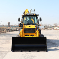 Cina 6 Ton Loader Backhoe kompak 4wd Backhoe Excavator Loader