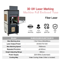 ARGUS 15W 3D Enclosed UV Laser Machine de Marquage Couverture de Sécurité DIY Graveur Plastique Métal Bouteille en Verre PBC