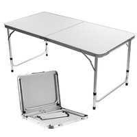 Chaises de table pliantes extérieures de plage en alliage d'aluminium Feistel Table pliante de camping de pique-nique pliable