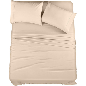 Ensemble de 4 pièces durables de literie en microfibre brossée résistante à la <span class=keywords><strong>d</strong></span>écoloration avec taies <span class=keywords><strong>d</strong></span>'<span class=keywords><strong>oreiller</strong></span> - Product Image 5