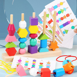 Toddler Educational <strong>Toys</strong> Wooden Shape <strong>Colour</strong> Matching Stacking <strong>Toys</strong> Wooden Beads <strong>Sorting</strong> <strong>Toys</strong> Set - Product Image 4