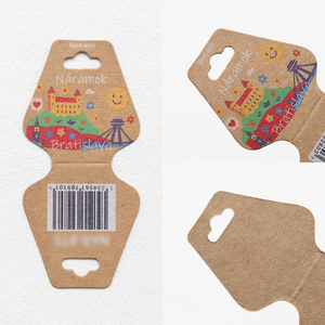 Hot bán thân thiện với môi giấy kraft gấp thẻ của chất lượng cao cho đồ trang sức xây dựng thương hiệu và lưu niệm du lịch ghi nhãn kịch bản - Product Image 5