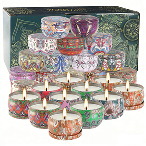 Vela de Cera de Abeja Blanca en Envase de Lata Premium, Aroma Natural, Decoración para el Hogar, Colección Boutique de Temporada - Product Image 1