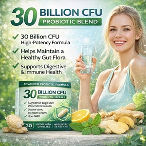 Capsule Probiotiche Premium 30 Miliardi di CFU 30 Ceppi Miscela Prebiotica Vegetariana Supporta la Salute Intestinale e l'Equilibrio della Flora - Product Image 3