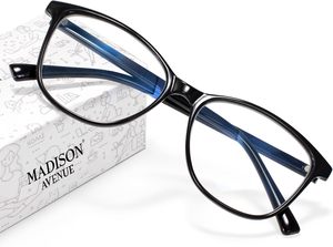 Madison Avenue Blue Light Blocking Glasses Anti-Eyestrain UV Glare Women TV Phone Computer Gaming Eyeglasses Stainless Frame <strong>TAC</strong> - Product Image 3