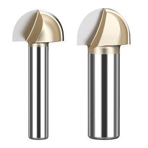 सीएनसी वुडवर्किंग एंड मिल्स टंगस्टन वुड राउटर बिट 6470 के लिए HUHAO 1/2 1/4 शैंक राउंड बॉटम - Product Image 2