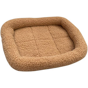 Soft Thick Einfarbig Hunde bett rutsch feste Wolle Partikel Samt quadratische Haustier matte Winter Lamm Samt Haustier Bett - Product Image 3
