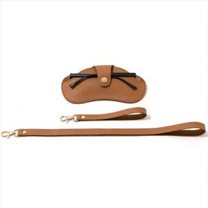 Stock PU Leather Portable <b>Glasses</b> Bag Convenient Fashionable Pure Color Sunglasses <b>Case</b> Waterproof Creative <b>Glasses</b> Storage Bag - Product Image 4