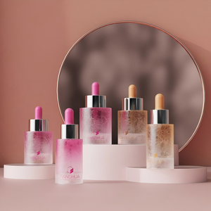 Costom Cosmetic Jar Luxury Glass Jar <b>Set</b> Skincare Jar Glass Bottle Lotion Bottle - Product Image 2