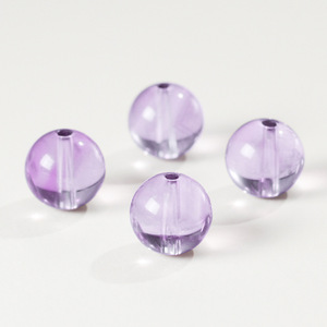 Pulsera de cuentas de amatista boliviana natural en forma de bola para mujer con accesorios de cuentas sueltas de cristal de lavanda púrpura y diamantes de imitación - Product Image 3