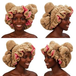 Elegante e alla Moda: Cappello da Notte Invernale in Pile Polare con Motivo Gatto, Regolabile, in Raso Rosa, Stile Casual Europeo e Americano per Donne - Product Image 6
