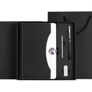 Caja de Regalo Empresarial de Lujo Promocional, Cuaderno A5 con Memoria USB y Juego de Bolígrafos, Regalos Corporativos Ejecutivos para Oficina y Festividades - Product Image 1