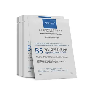 थोक बी5 विटामिन रिपेयर मास्क 10 पीसी मुँहासे के निशान कम करने वाले छिद्रों की मरम्मत क्षतिग्रस्त संवेदनशील त्वचा कोरियाई फेशियल मास्क