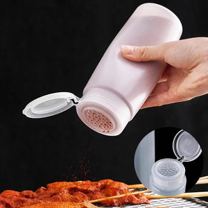 Bouteille d'assaisonnement LDPE Soft Squeeze Salt Pepper Scrubs Bouteille d'assaisonnement Bouteille shaker 400ml 600ml Fournitures de cuisine BBQ Bouteilles d'assaisonnement - Product Image 2