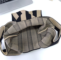 Sacs à main rayés pour femmes, accessoires de mode automne-hiver, noir, vert, rose, blanc, petit sac fourre-tout en tricot