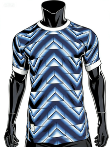 定制男士复古球衣马德里-100%涤纶热转印快速定制球队球衣球迷/球员款 - Product Image 4