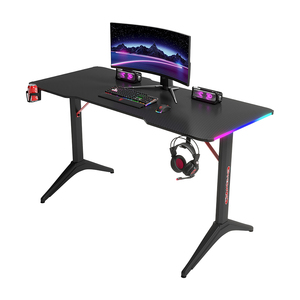 Siêu rộng dual-giai điệu kết thúc chơi game máy tính xách tay Bàn Kim Loại hiện đại với gia cố chân khớp cho nhà văn phòng Phòng phòng khách sử dụng - Product Image 3