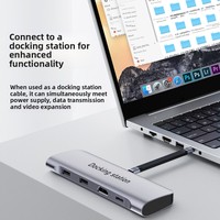 Kabel Data USB4 Dual-head Type-C FPC Fitur Lengkap 40 Gbps PD Pengisian Cepat 240 W Audio-video 8K Kabel Silikon