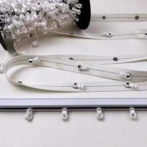 S Falt vorhang band Ripple Fold Curtain Track Zubehör Wave Pleat Tape S Wave Vorhangs chien system
