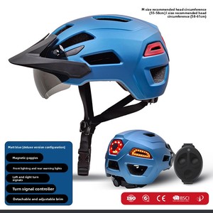 Cascos de Ciclismo Deportivos Dobles para Adultos al por Mayor, Estilo <span class=keywords><strong>MTB</strong></span>, Lente Magnética, Seguridad, LED Recargable, Transpirables - Product Image 6