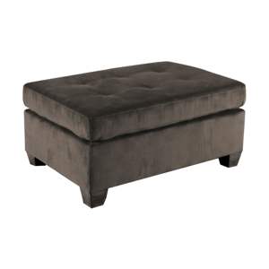 DB Modern Microfiber Ottoman Tufted Detail Chocolate Tapizado Muebles de sala de estar para la decoración del hogar - Product Image 1