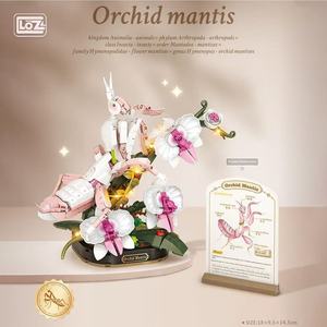 Per Loz simpatici blocchi di <span class=keywords><strong>Puzzle</strong></span> per insetti nuovi e popolari Mini in plastica con specchio a fiore giocattolo assemblato ornamenti - Product Image 3